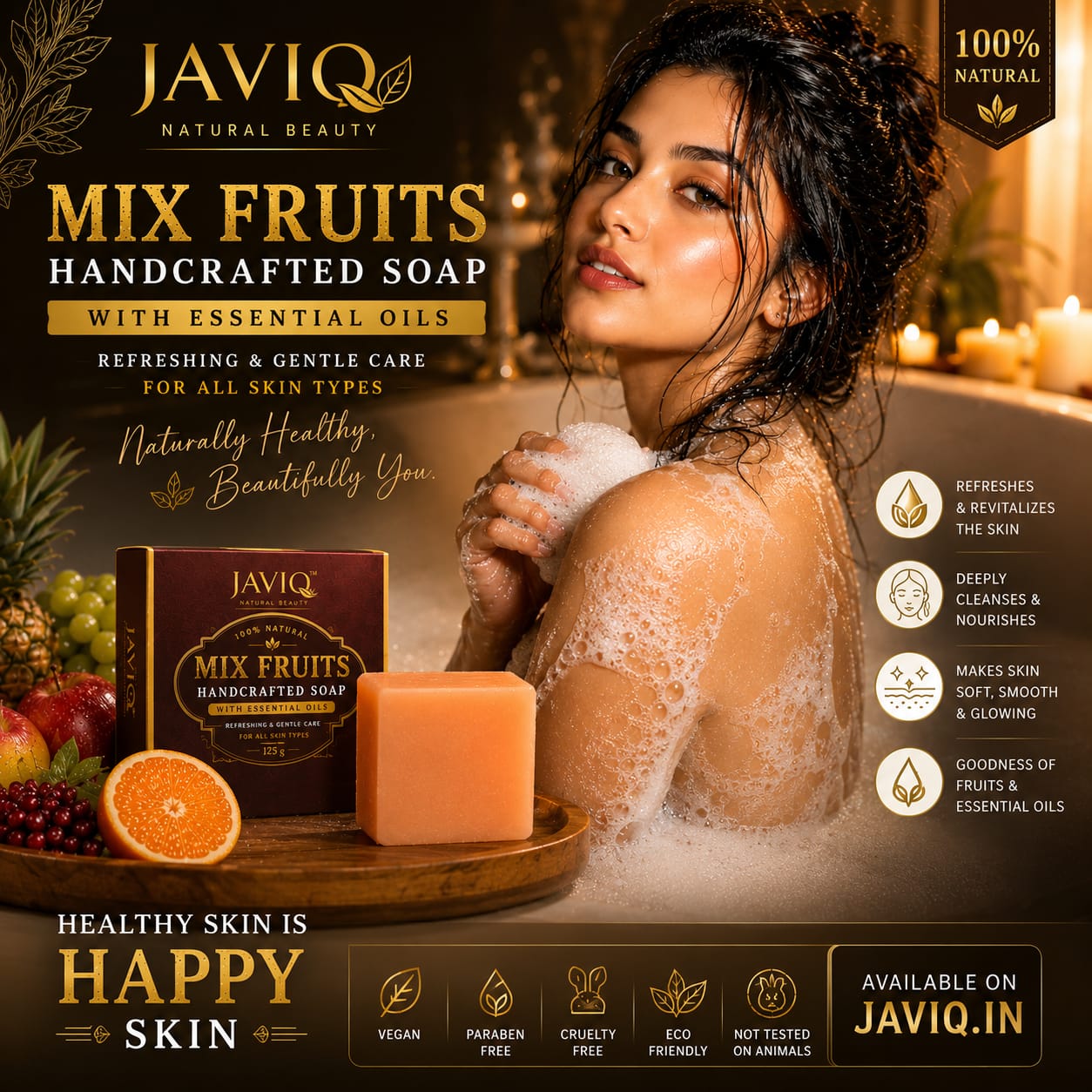 Mix Fruits Handcrafted Soap