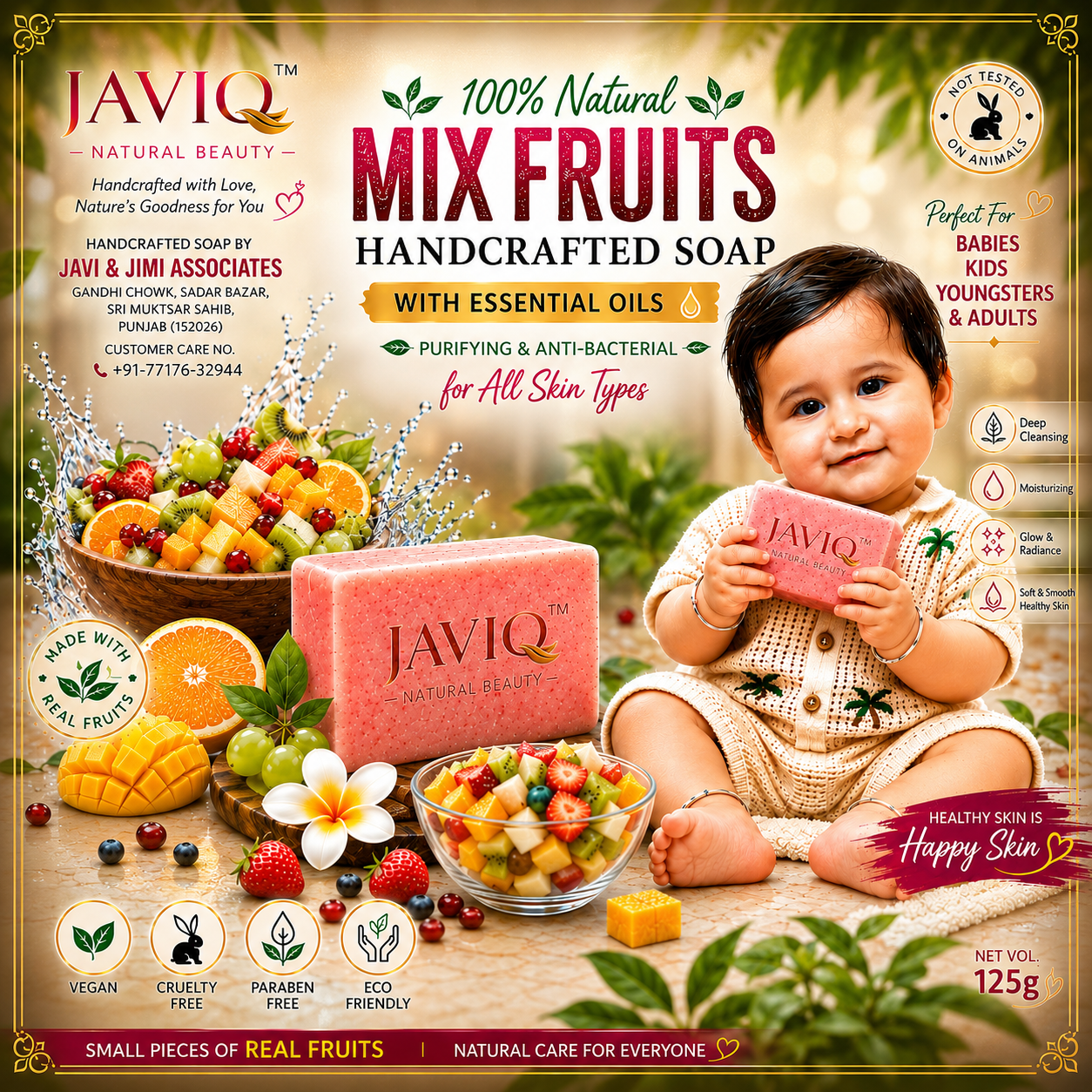 Mix Fruits Handcrafted Soap