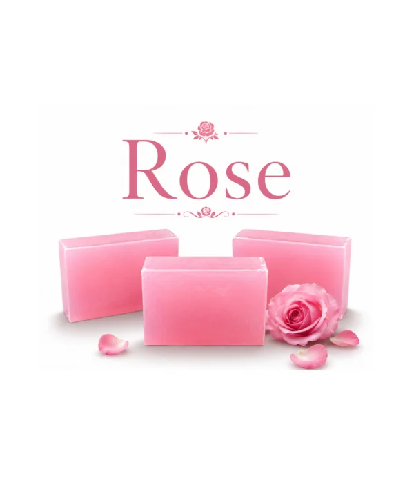 Javiq Rose Handcrafted Soap Rose Petal And Essential Oils 125 G Pack Of 3
