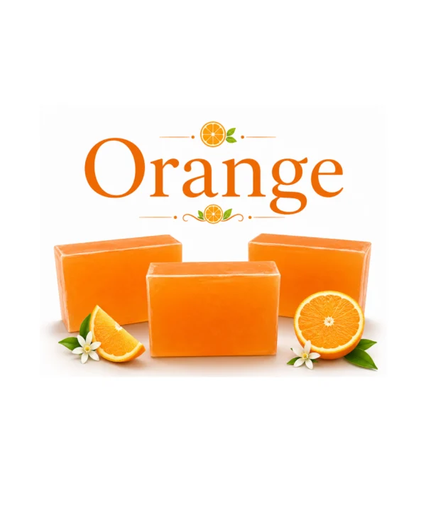 Javiq Orange Handcrafted Soap Pure Orange Extract And Vitamin C 125 G Pack Of 3