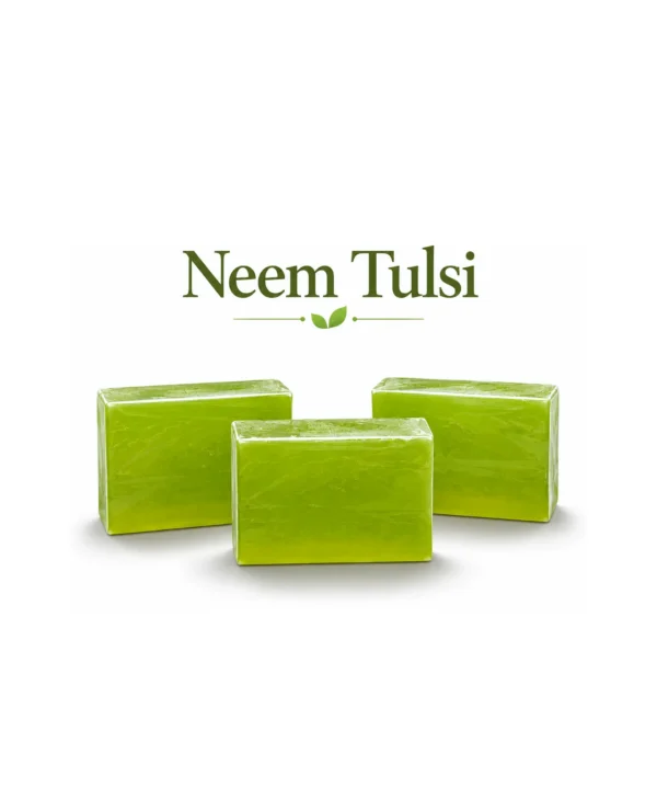 Javiq Neem Tulsi Handcrafted Soap Anti Bacterial And Purifying Pack Of 3