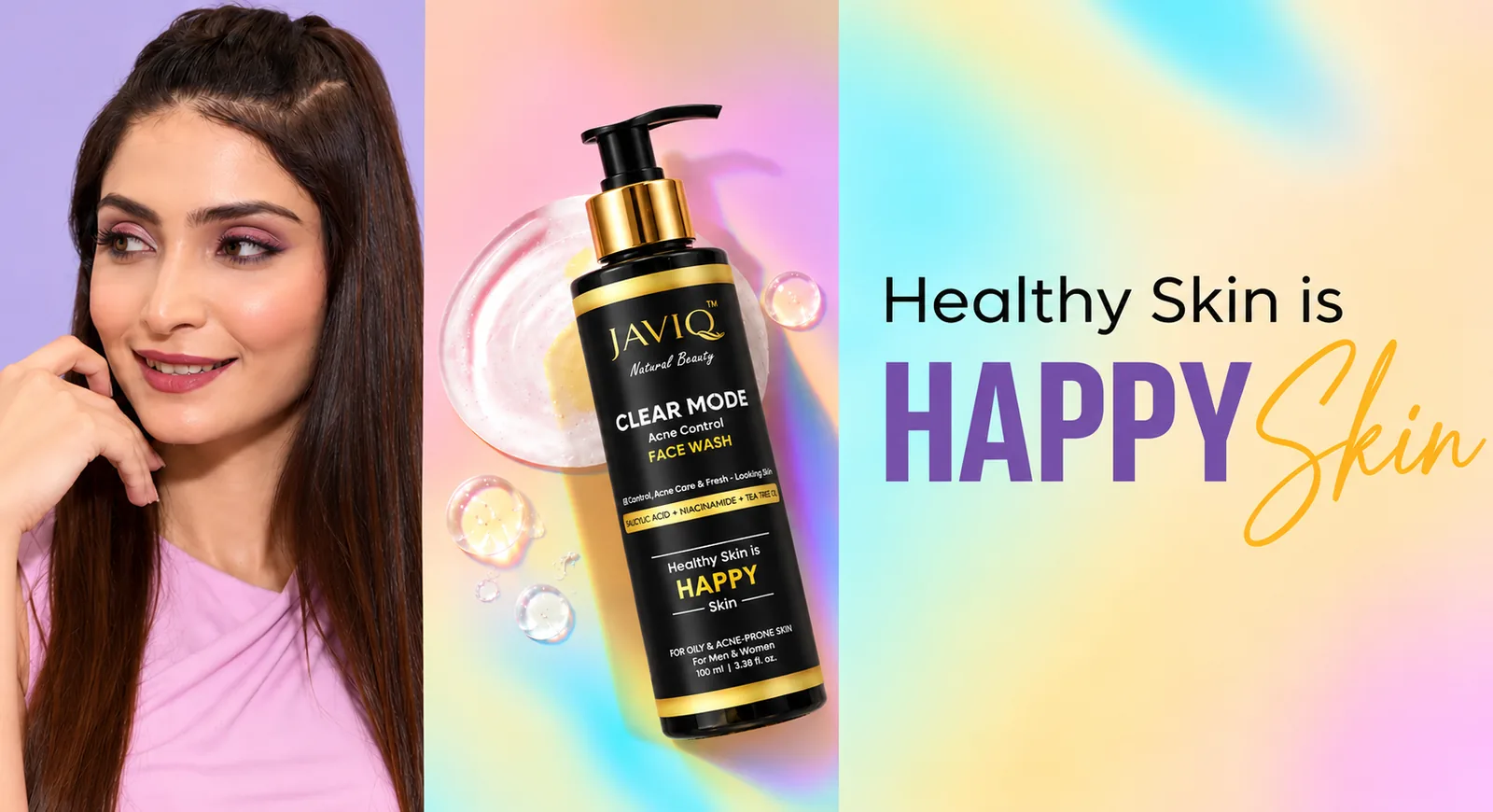 Pastel Glow Skincare Triptych